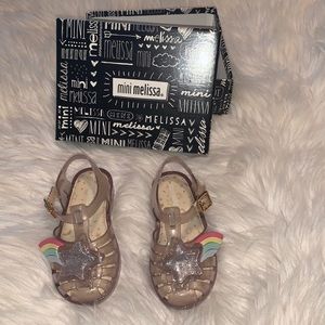 Clear rainbow star sandals! 🌈⭐️💫